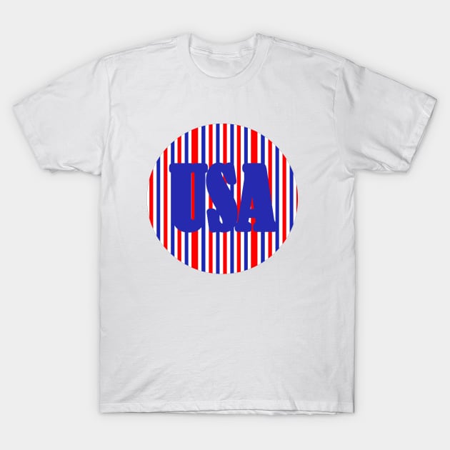 USA Fourth Of July T-Shirt by SartorisArt1